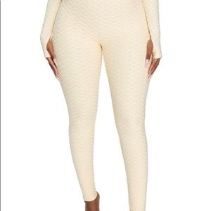 Naked Wardrobe Honeycomb Leggings - Sz L